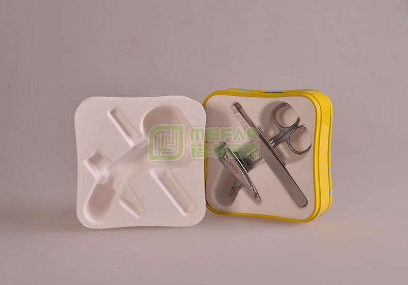 醫用工具白色濕壓工藝紙托（紙塑）